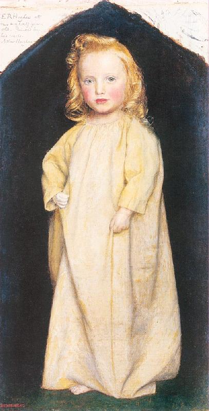 Arthur Devis Edward Robert Hughes as a Child oil painting image